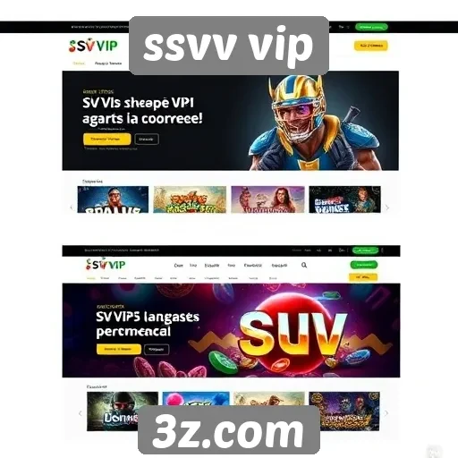 Evolução do design do site SSVV VIP